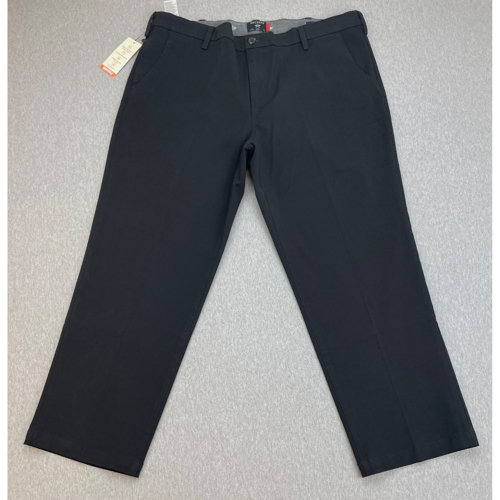 Dockers Pants Mens 40 x 29 Black Workday Khaki Cotton Blend Stretch Classic NWT